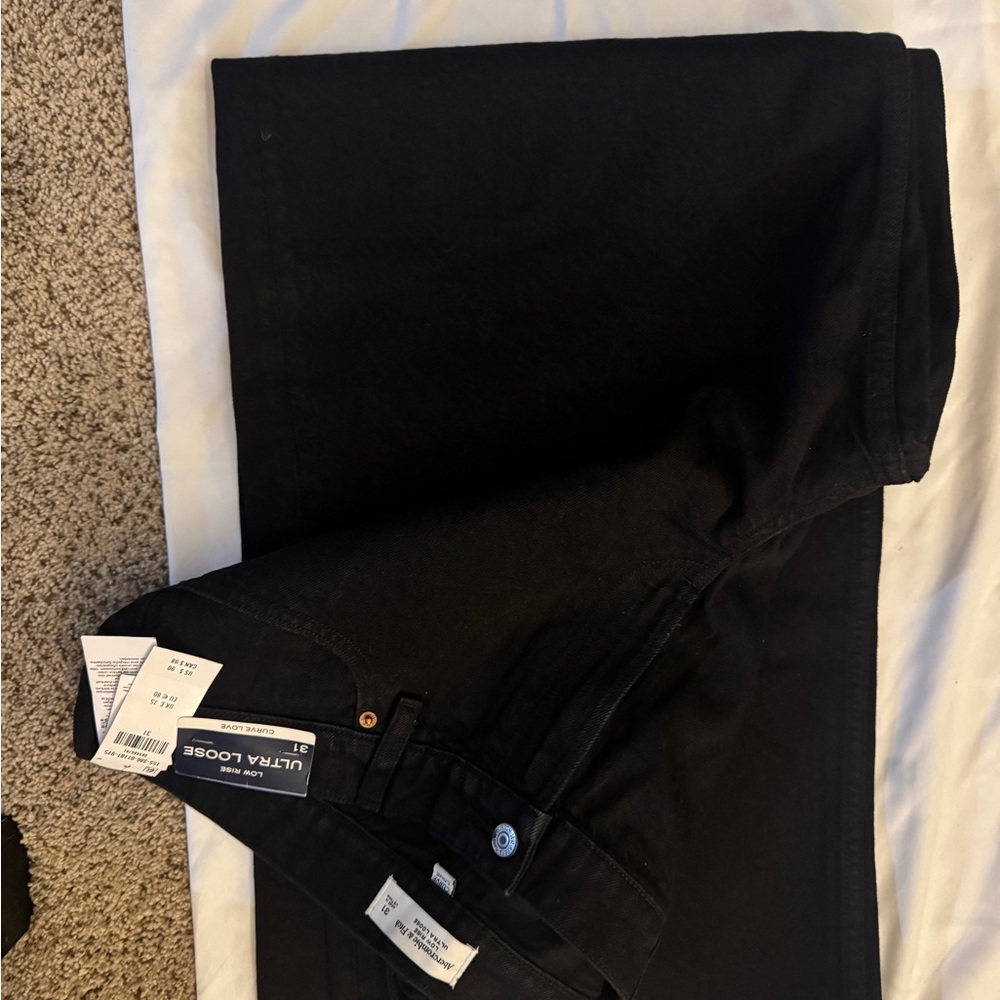 Abercrombie & Fitch CURVE LOVE, Low Rise, Ultra loose, baggy, wide leg
